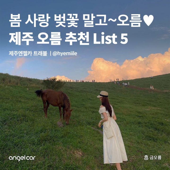 제주 오름 추천 List 5