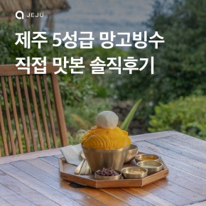 5성급 망고빙수 먹어봔?